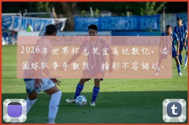 2026年世界杯总奖金高达数亿，各国球队争夺激烈，精彩不容错过，一触即发